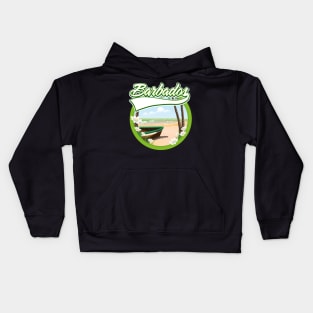 Barbados Beach logo Kids Hoodie